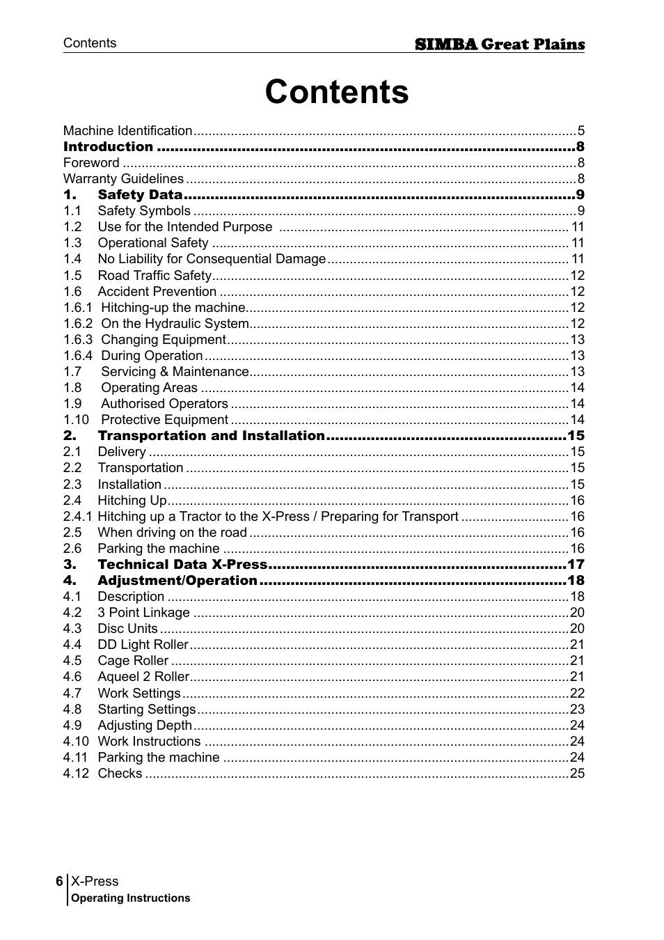 Great Plains P17917B Operator Manual User Manual | Page 6 / 136