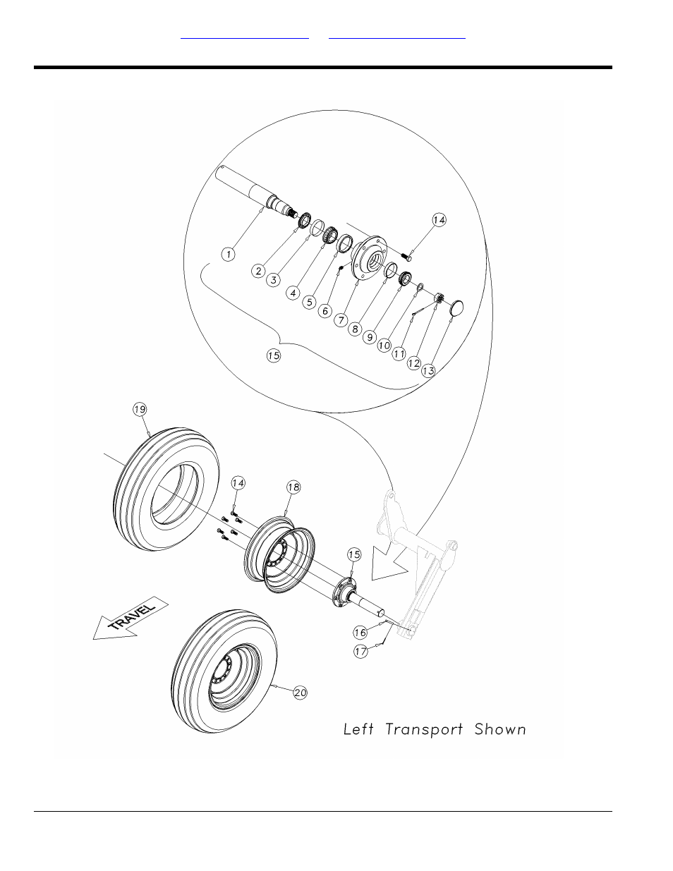 6318 & 6320 wing transport assembly | Great Plains 6328 Series VII Field Cultivator-Floating Hitch Parts Manual User Manual | Page 20 / 92