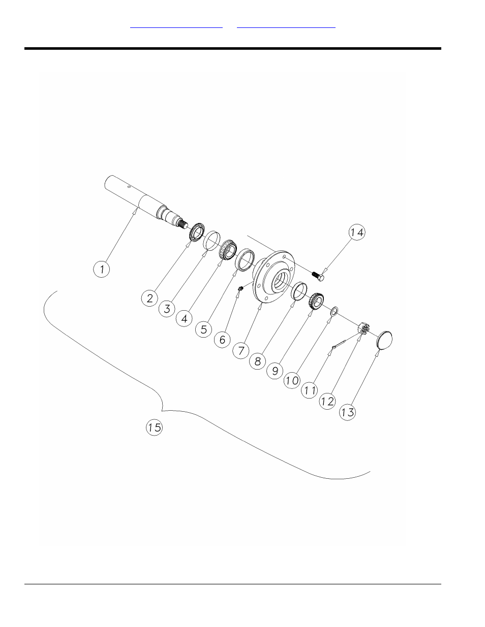 Bolt hub & spindle assembly | Great Plains 6328 Series VII Field Cultivator-Floating Hitch Parts Manual User Manual | Page 24 / 92
