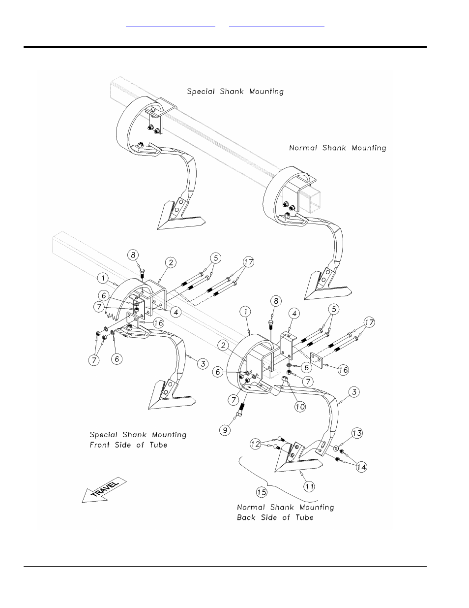 Heavy k-flex shank assembly | Great Plains 6328 Series VII Field Cultivator-Floating Hitch Parts Manual User Manual | Page 62 / 92
