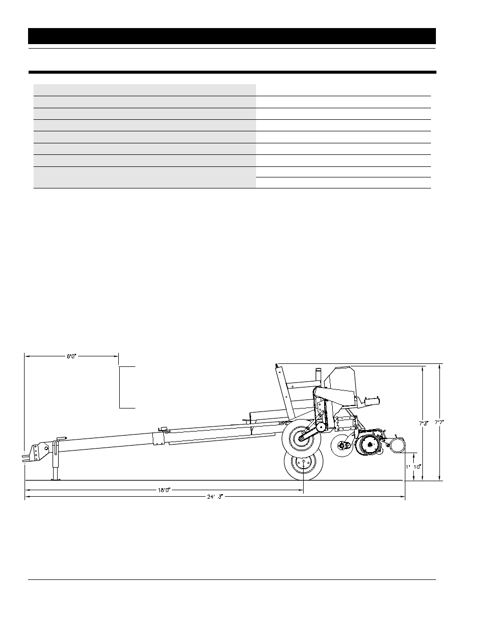 Specifications | Great Plains 2SBM30 Operator Manual User Manual | Page 30 / 32