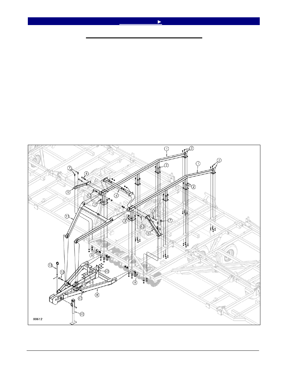 Center truss, hitch and strut assembly | Great Plains 7552 Series VII Operator Manual User Manual | Page 24 / 109