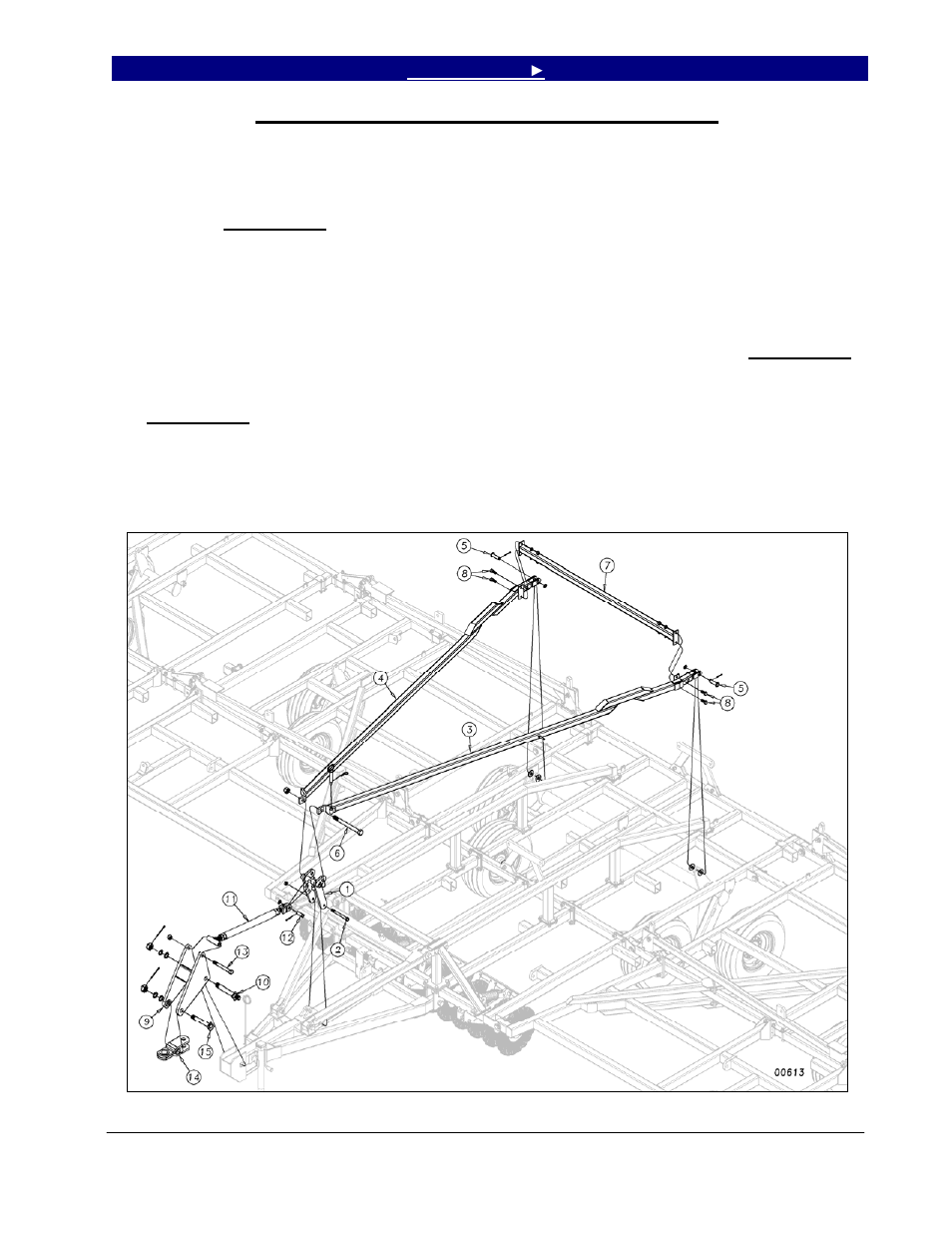 Hitch tongue, side plate and level bar assembly | Great Plains 7552 Series VII Operator Manual User Manual | Page 25 / 109