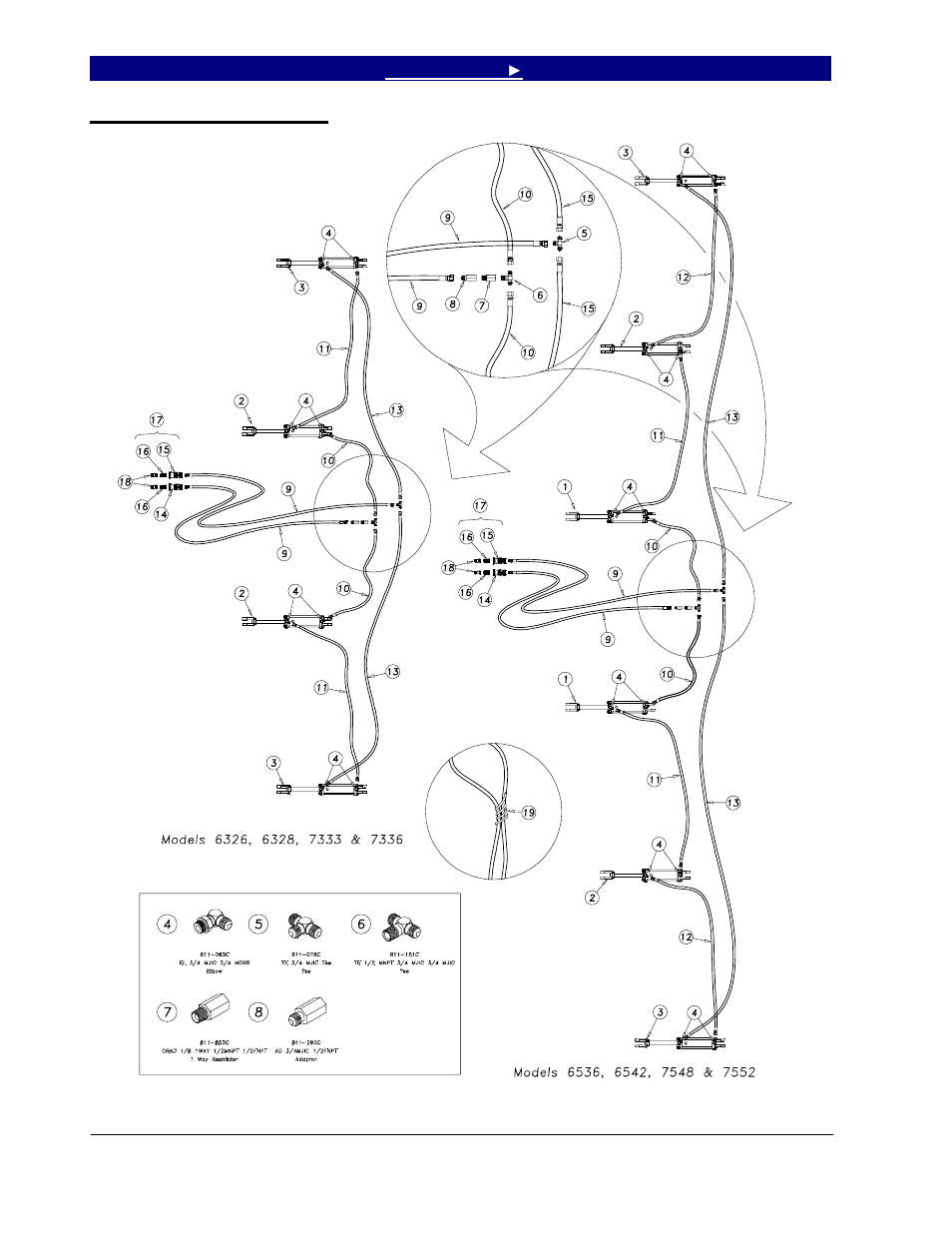 Hydraulic gang layout | Great Plains 7552 Series VII Operator Manual User Manual | Page 38 / 109
