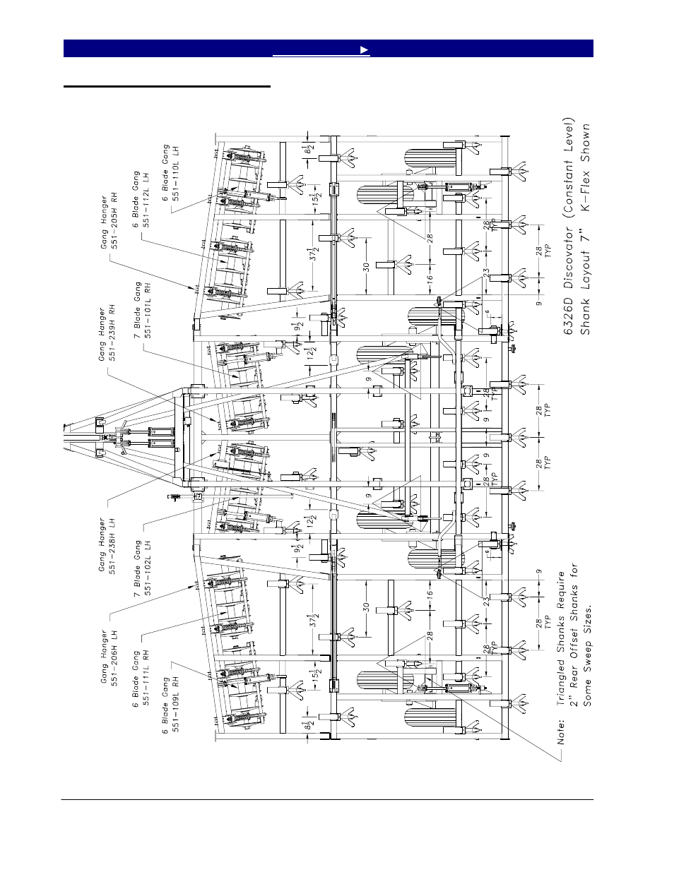 Section 4: machine layout, 6326d machine layout, disc, Section 4 machine layout | Great Plains 7552 Series VII Operator Manual User Manual | Page 74 / 109