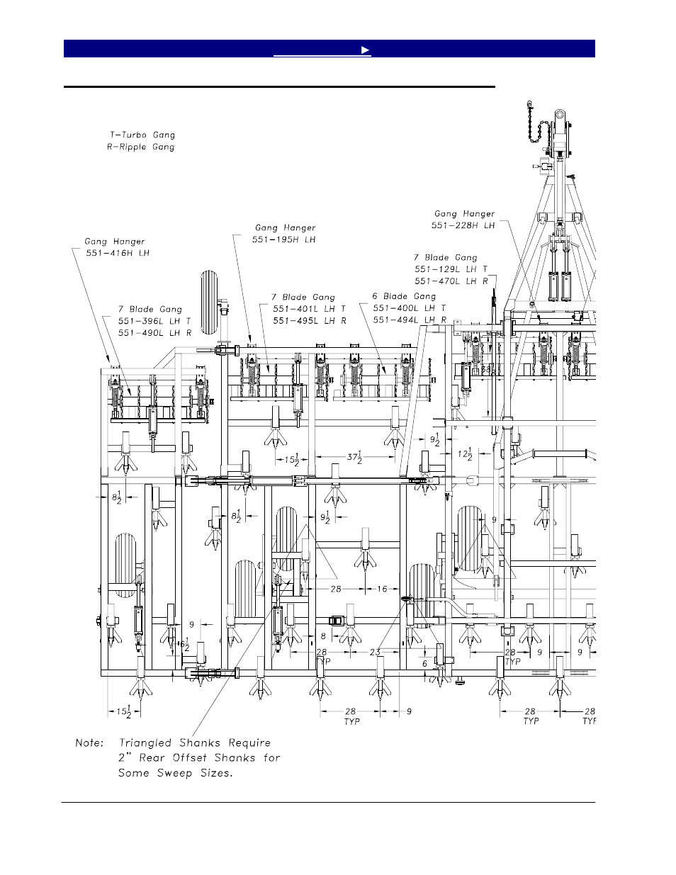 6536c machine layout, single fold, coulter | Great Plains 7552 Series VII Operator Manual User Manual | Page 82 / 109