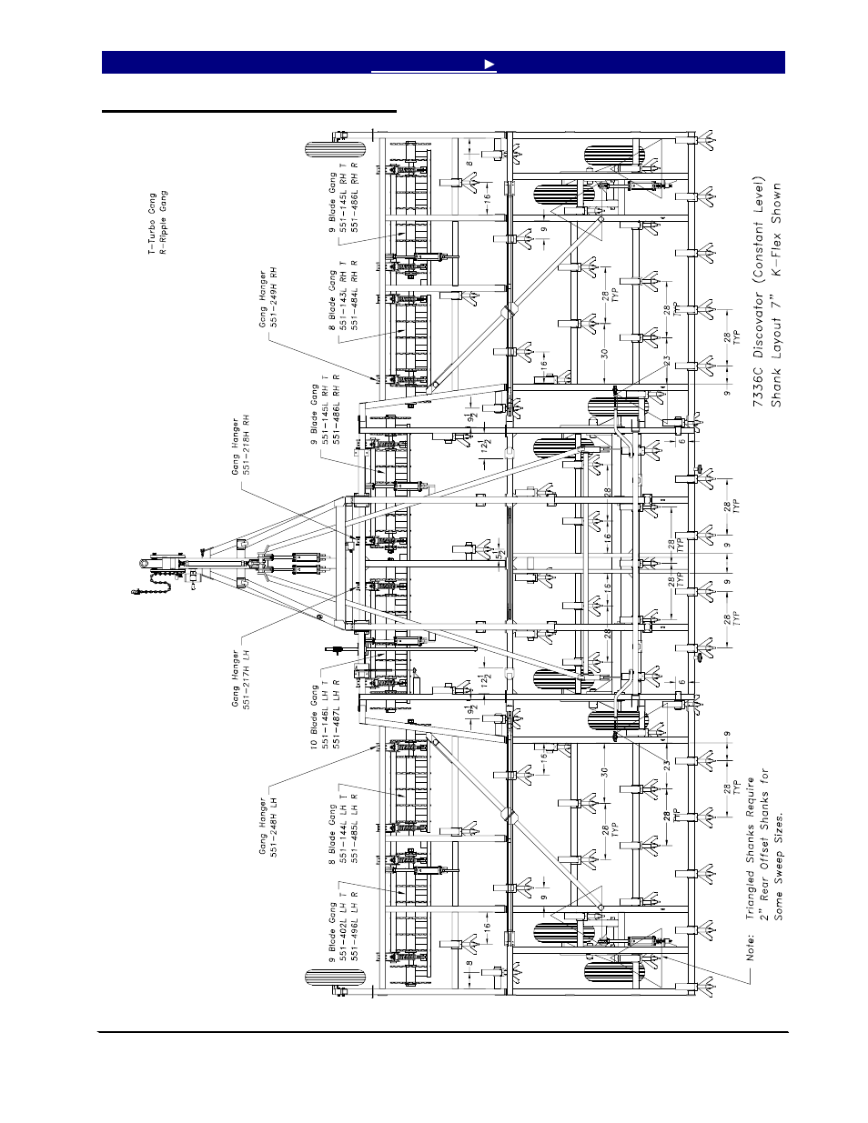 7336c machine layout, coulter | Great Plains 7552 Series VII Operator Manual User Manual | Page 93 / 109