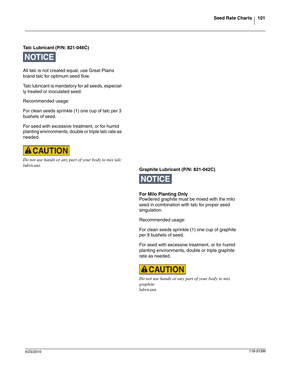 Great Plains 2525P Operator Manual User Manual | Page 103 / 159