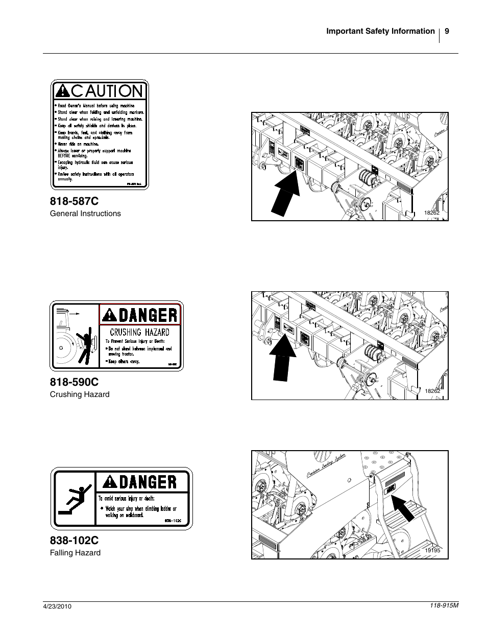 587c, 590c, 102c | Great Plains 2525P Operator Manual User Manual | Page 11 / 159