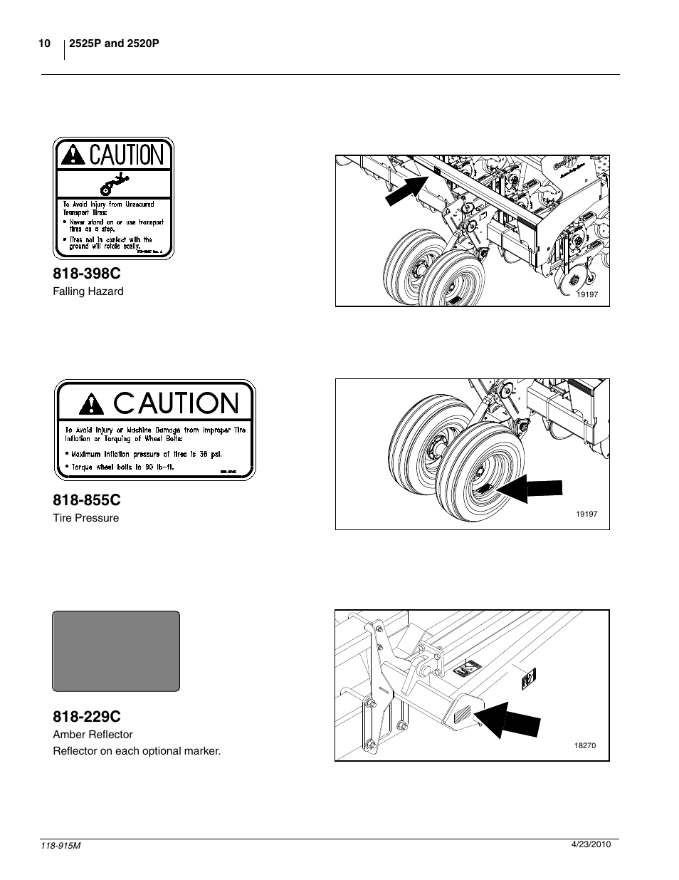 855c, 229c, 398c | Great Plains 2525P Operator Manual User Manual | Page 12 / 159