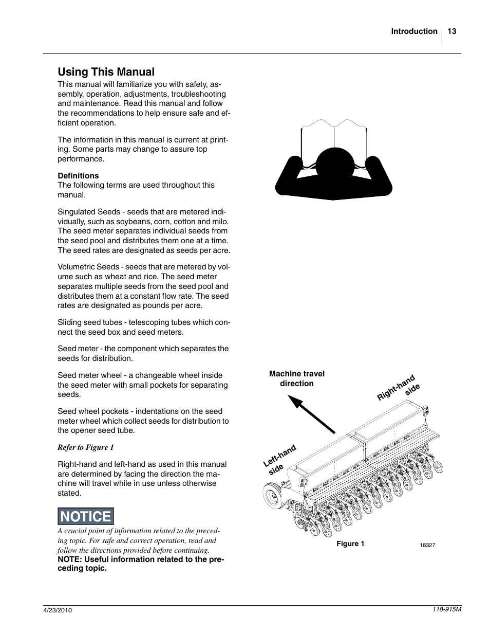 Using this manual | Great Plains 2525P Operator Manual User Manual | Page 15 / 159