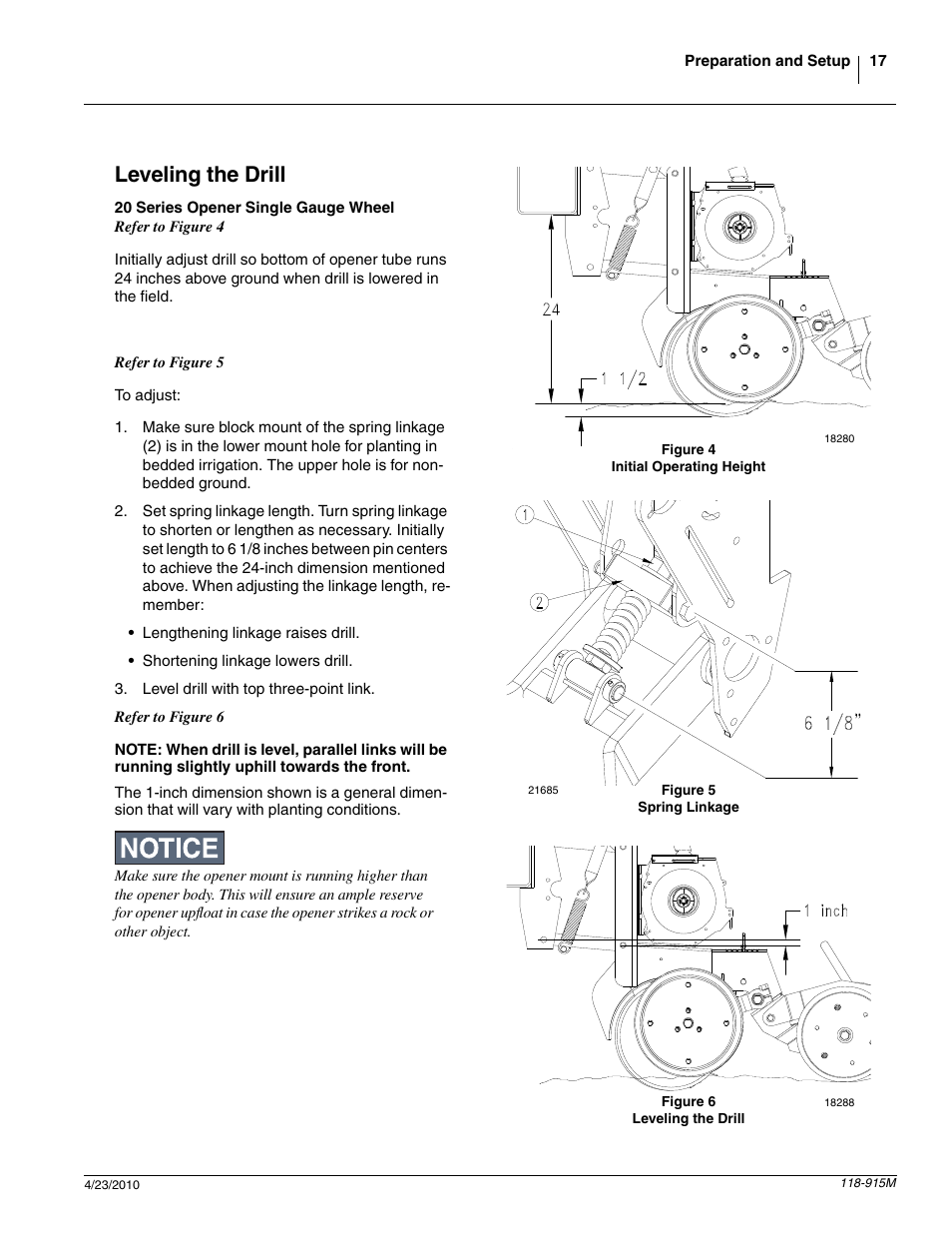 Leveling the drill | Great Plains 2525P Operator Manual User Manual | Page 19 / 159