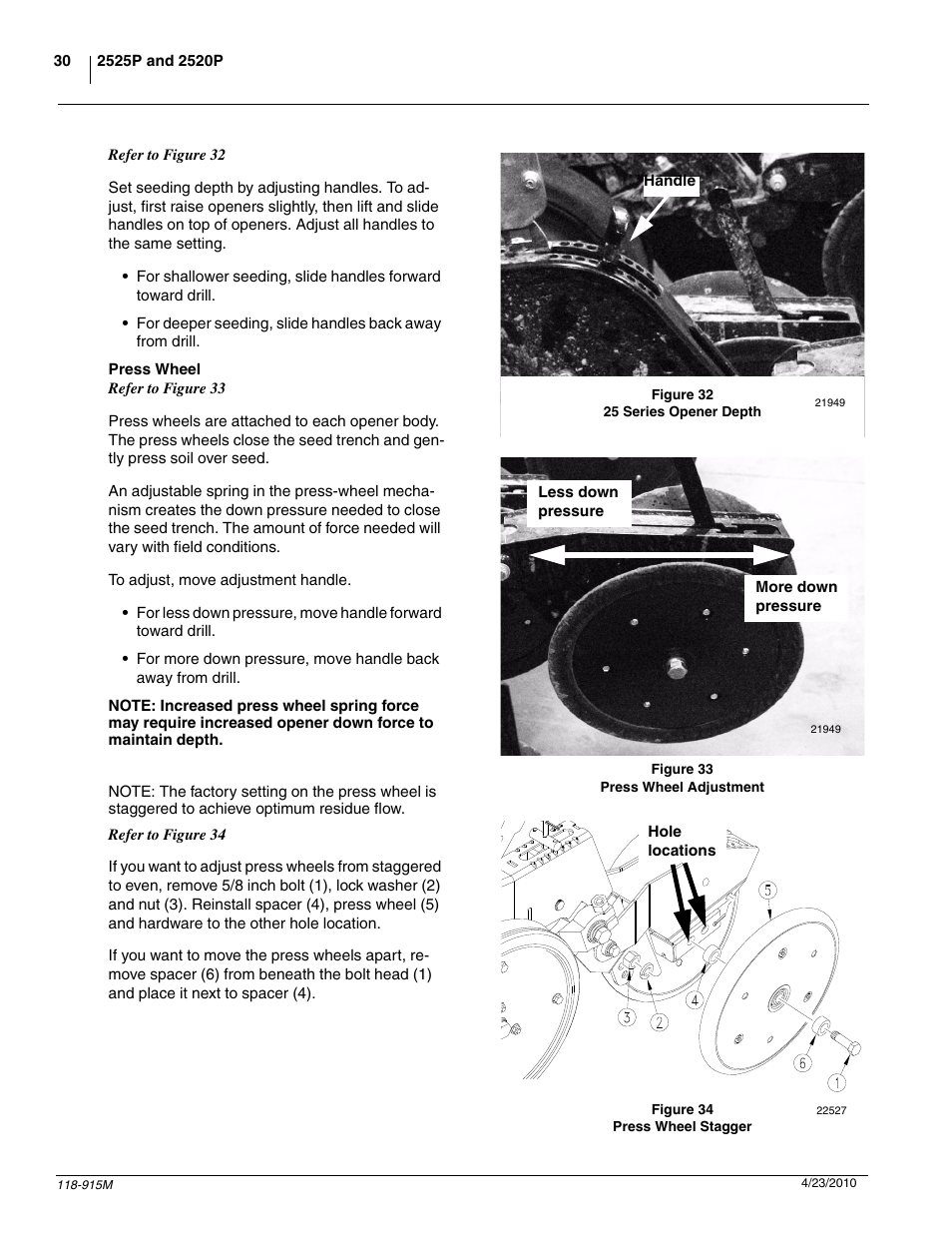 Great Plains 2525P Operator Manual User Manual | Page 32 / 159
