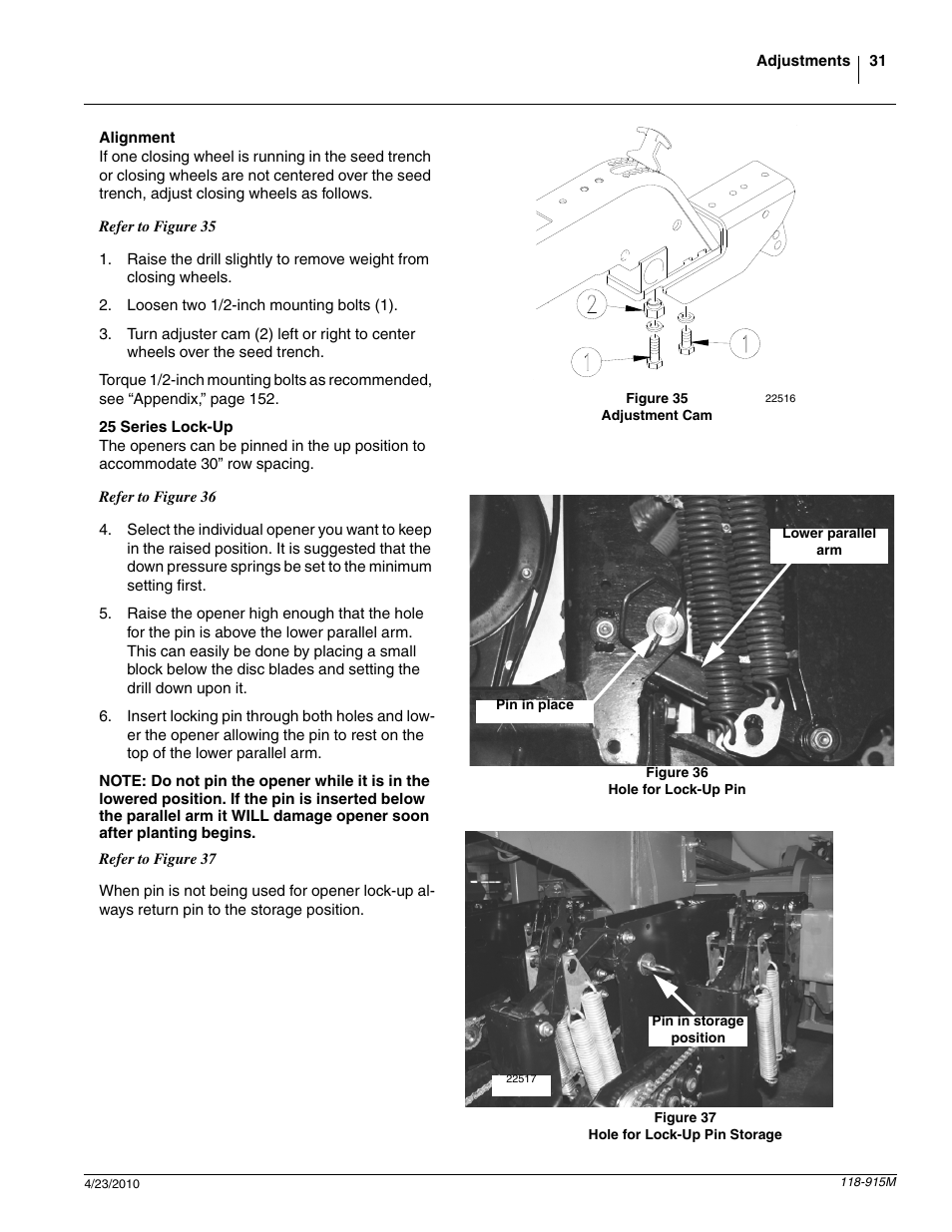 Great Plains 2525P Operator Manual User Manual | Page 33 / 159