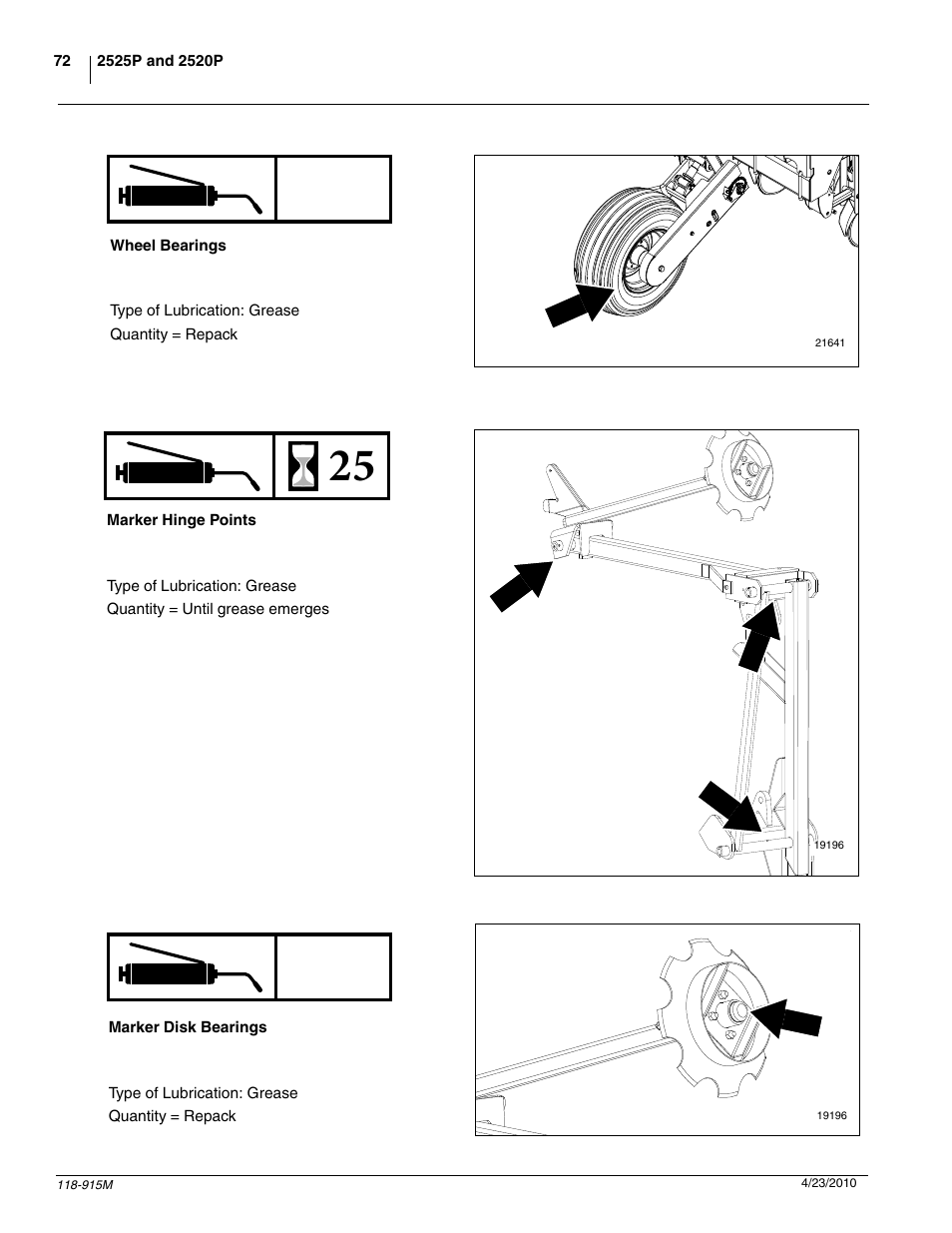 Seasonally | Great Plains 2525P Operator Manual User Manual | Page 74 / 159