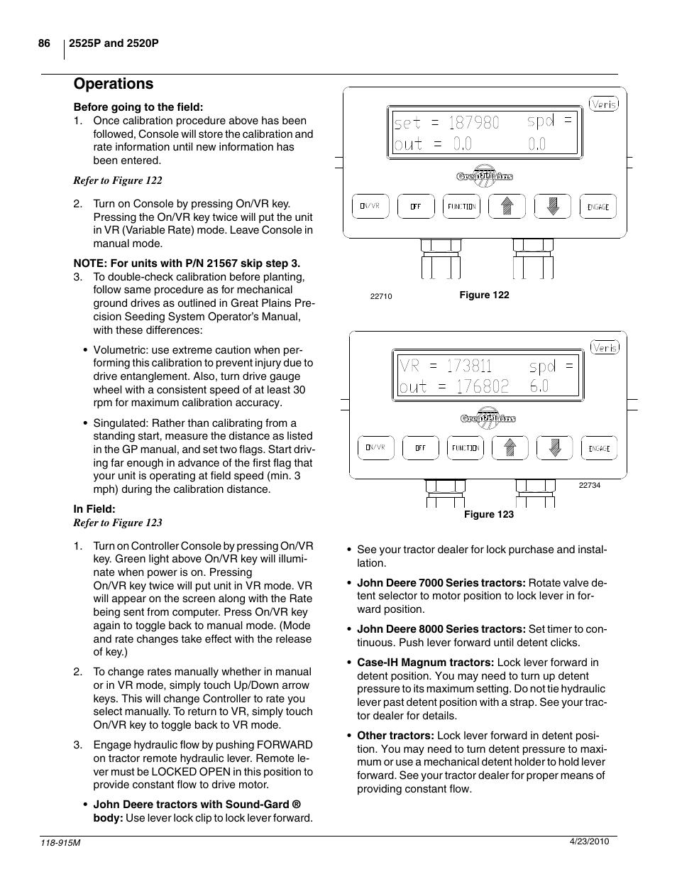 Operations | Great Plains 2525P Operator Manual User Manual | Page 88 / 159