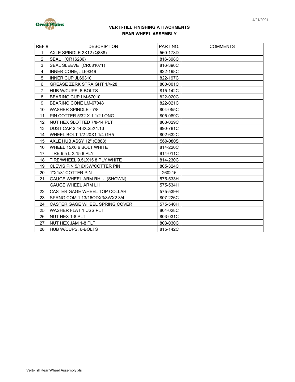 Great Plains VT7300 Soil Conditioner Assembly Instructions User Manual | Page 7 / 11