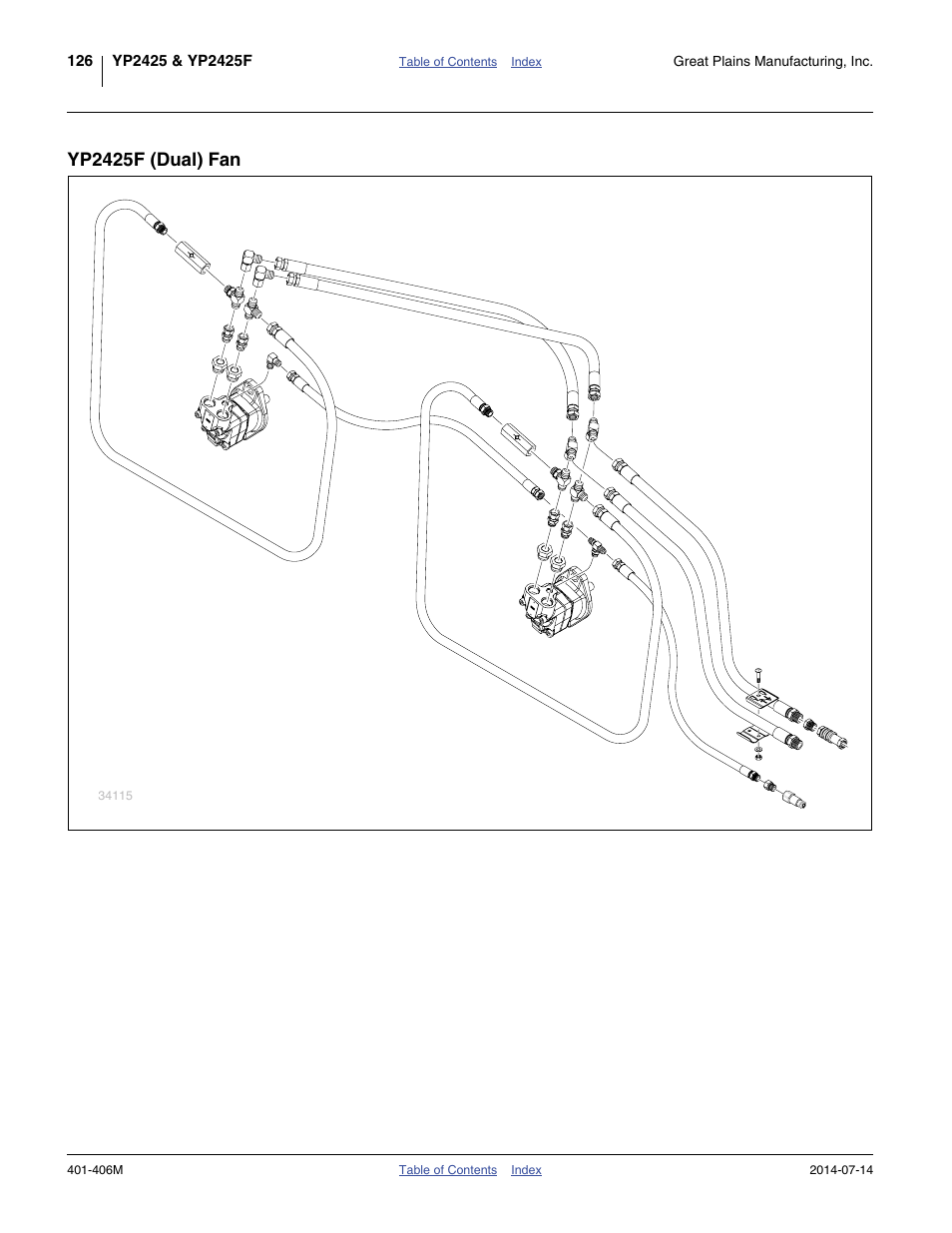 Yp2425f (dual) fan | Great Plains YP2425F-2470 Operator Manual User Manual | Page 130 / 162