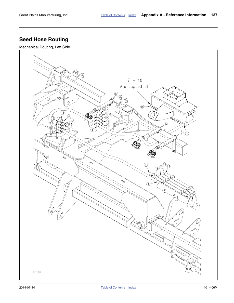 Seed hose routing | Great Plains YP2425F-2470 Operator Manual User Manual | Page 141 / 162