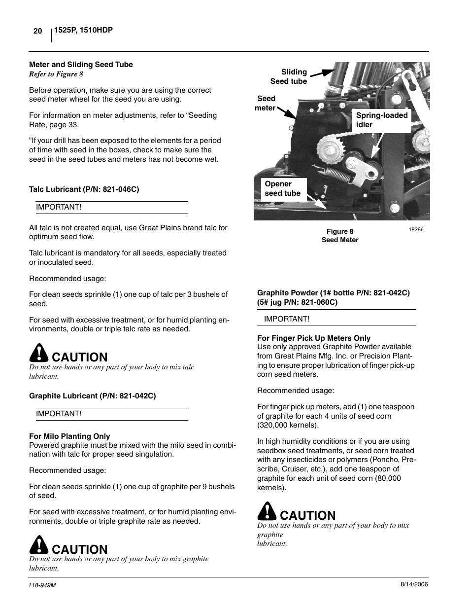 Caution | Great Plains 1525P Operator Manual User Manual | Page 22 / 147