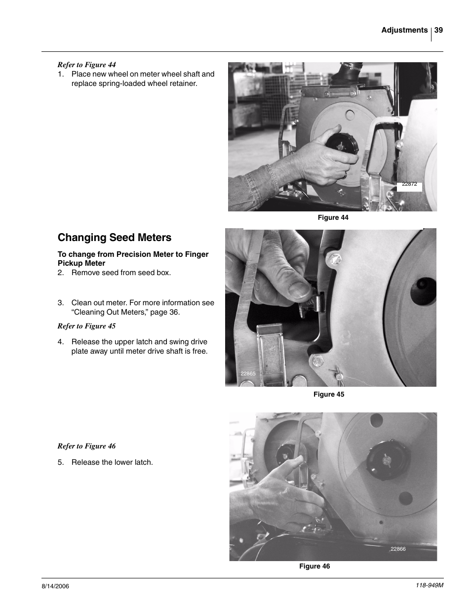 Changing seed meters | Great Plains 1525P Operator Manual User Manual | Page 41 / 147