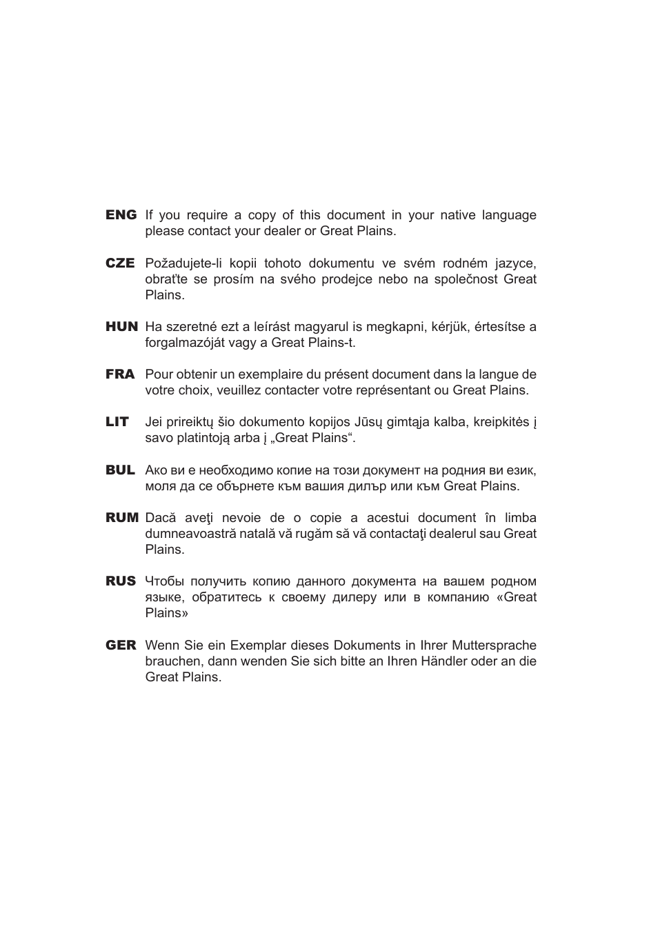 Great Plains Simba X-Press Operator Manual User Manual | Page 2 / 34