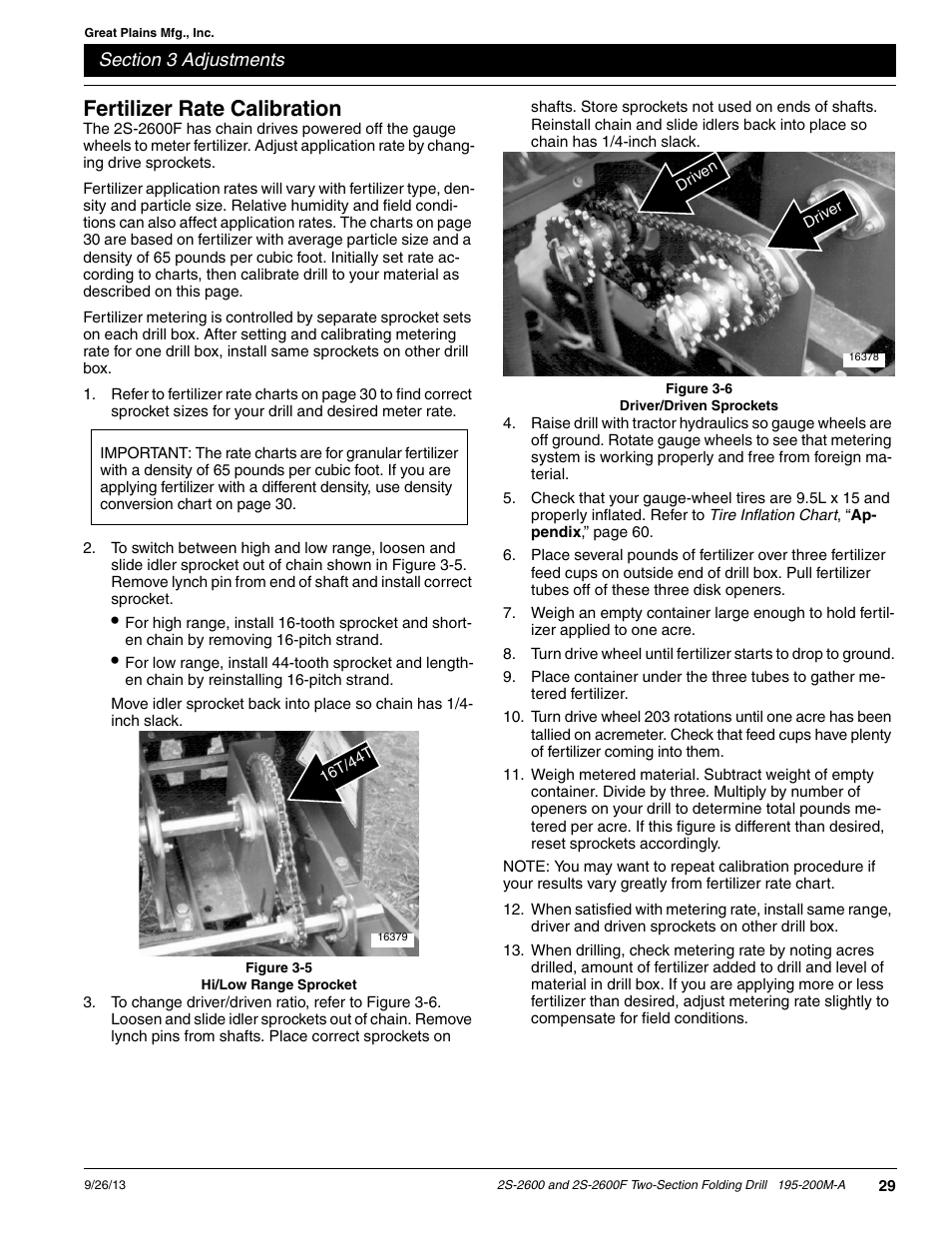 Fertilizer rate calibration | Great Plains 2S-2600F Operator Manual v2 User Manual | Page 31 / 68