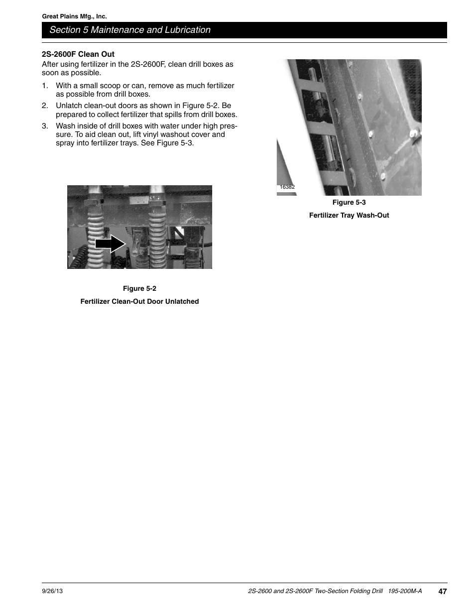 2s-2600f clean out | Great Plains 2S-2600F Operator Manual v2 User Manual | Page 49 / 68