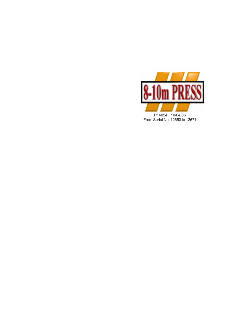 Great Plains 8-10m Press Range SN 12672+ Operator Manual User Manual | 44 pages