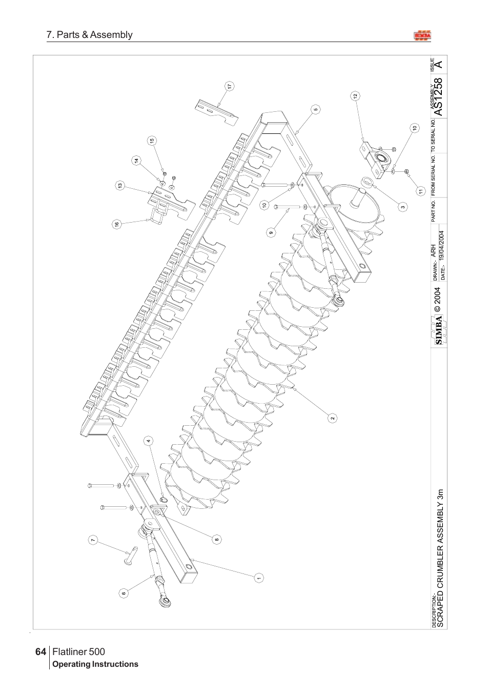 Aas 125 8 | Great Plains Flatliner 500 2005 Assembly Instructions User Manual | Page 32 / 88