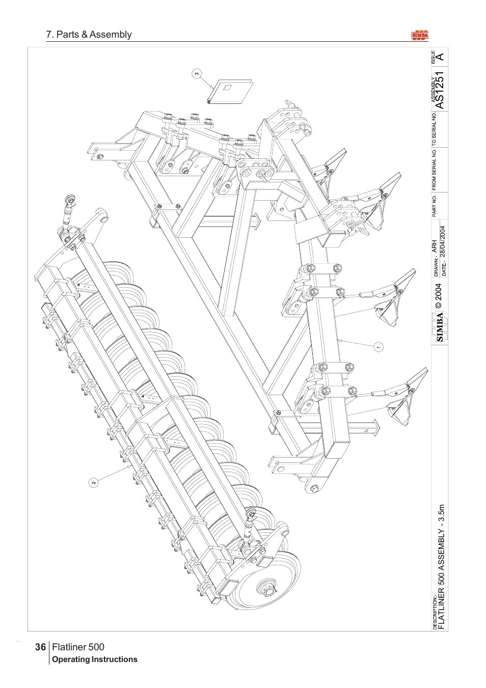 As 125 1 | Great Plains Flatliner 500 2005 Assembly Instructions User Manual | Page 4 / 88