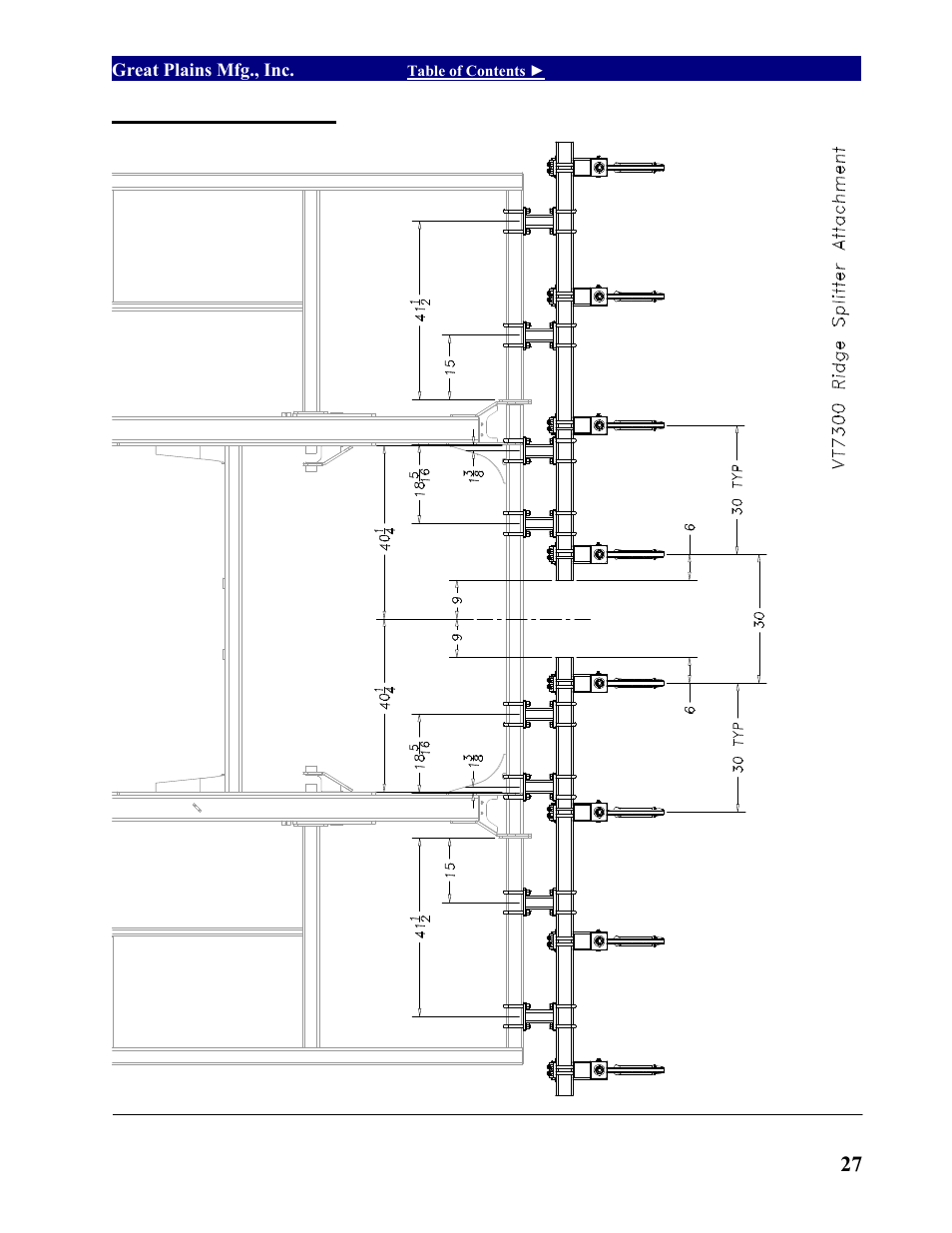 Vt7300 ridge splitter | Great Plains VT7300 Operator Manual User Manual | Page 29 / 40