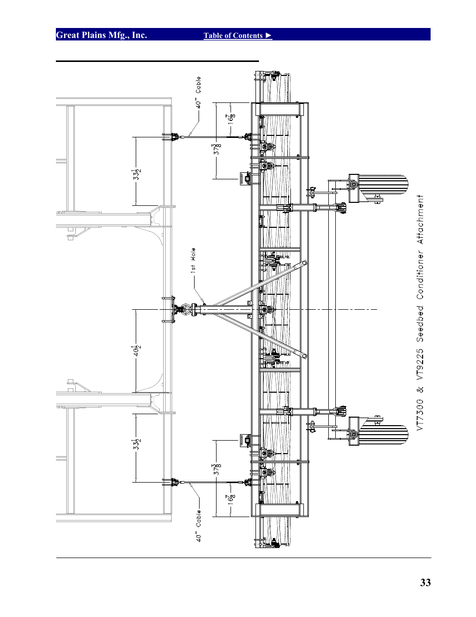 Vt7300 seedbed conditioner, Vt7300 & vt9225 seedbed conditioner | Great Plains VT7300 Operator Manual User Manual | Page 35 / 40