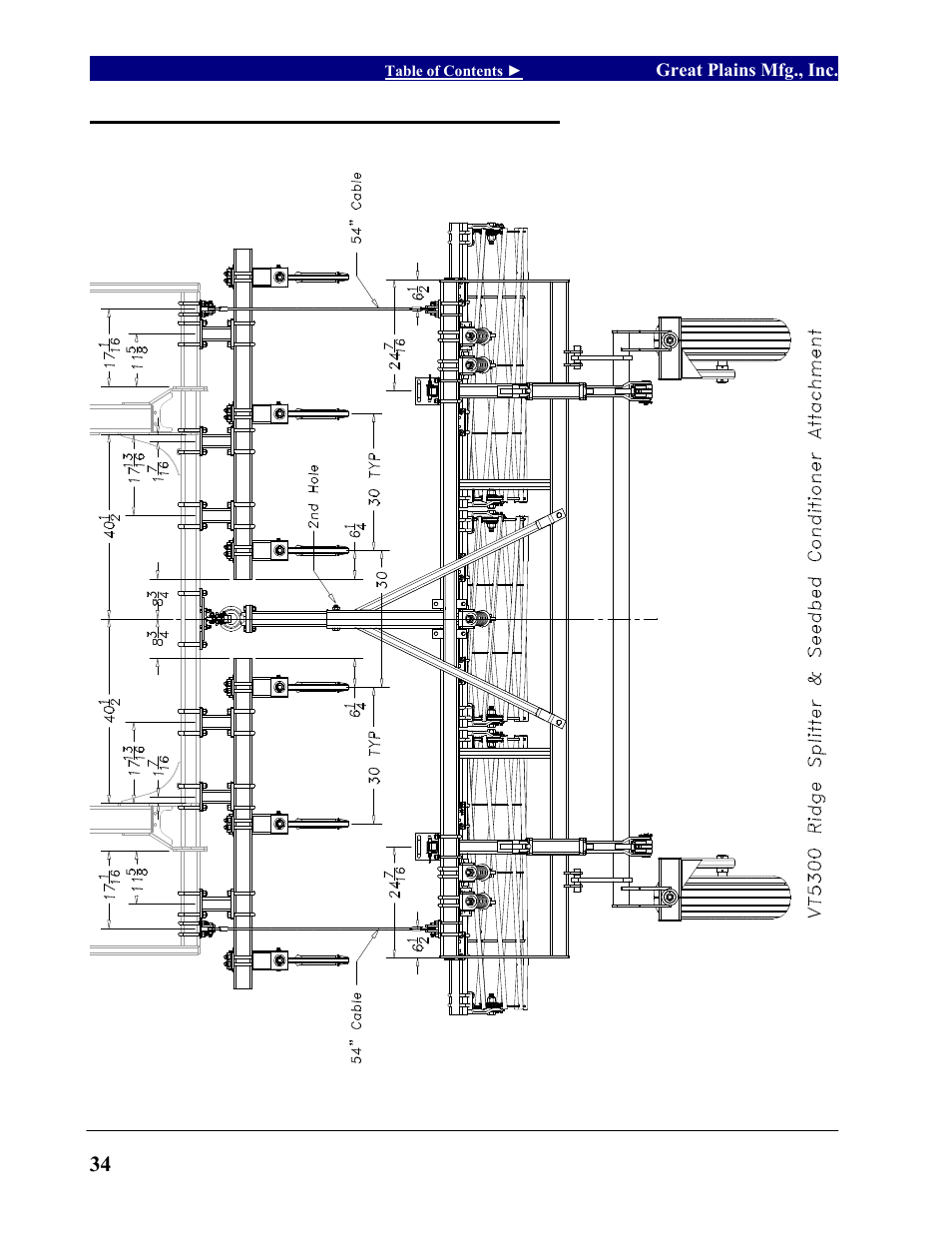 Vt5300 ridge splitter & seedbed conditioner | Great Plains VT7300 Operator Manual User Manual | Page 36 / 40