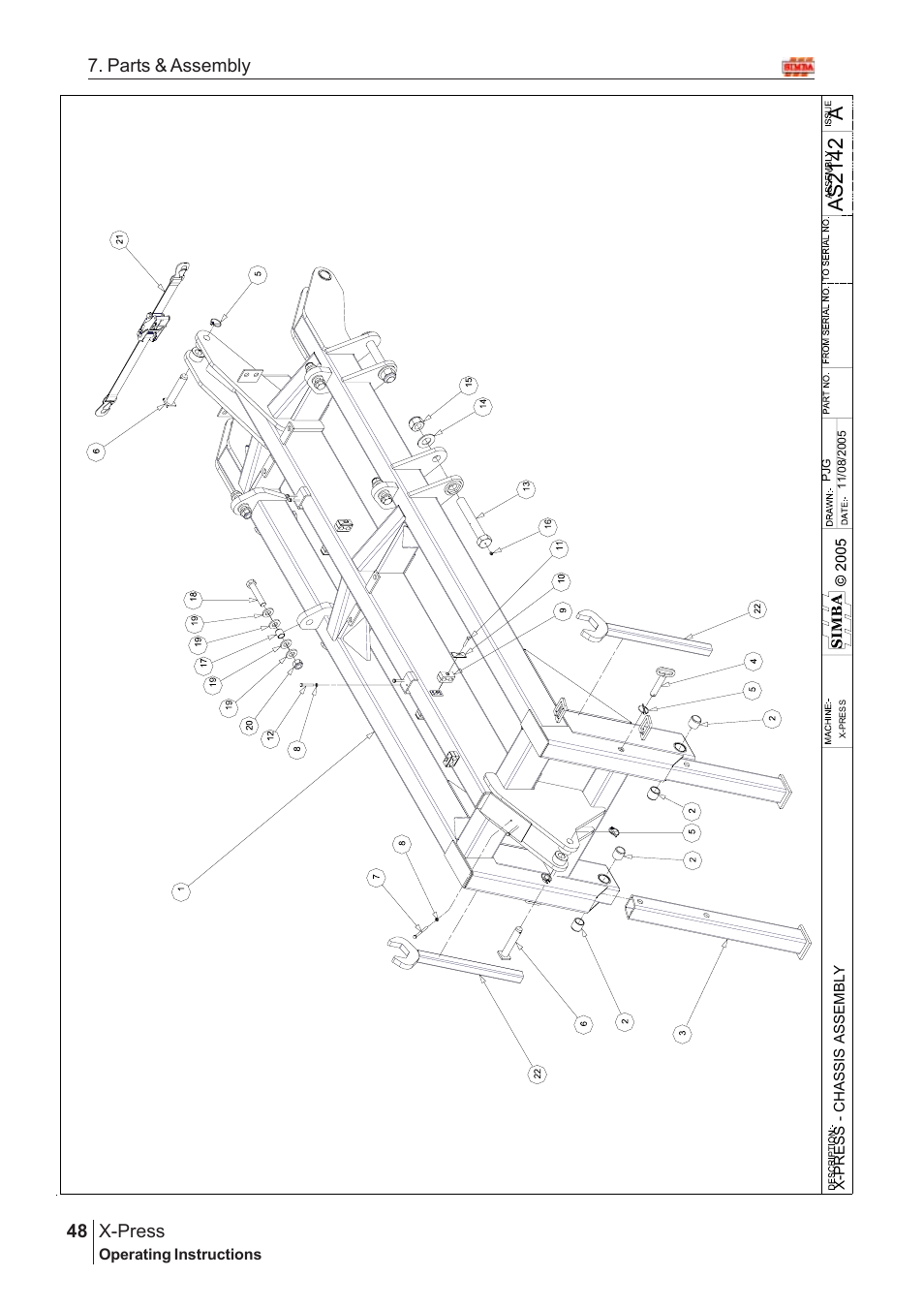 Aas2 14 2, X-press, 48 7. parts & assembly | Great Plains AS2138 Assembly Instructions User Manual | Page 10 / 68