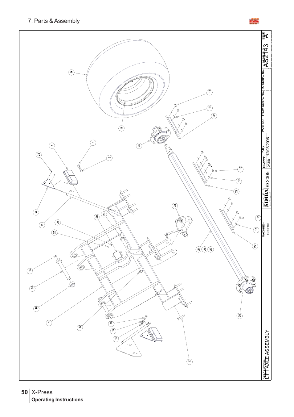 Aas2 14 3, X-press, 50 7. parts & assembly | Great Plains AS2138 Assembly Instructions User Manual | Page 12 / 68