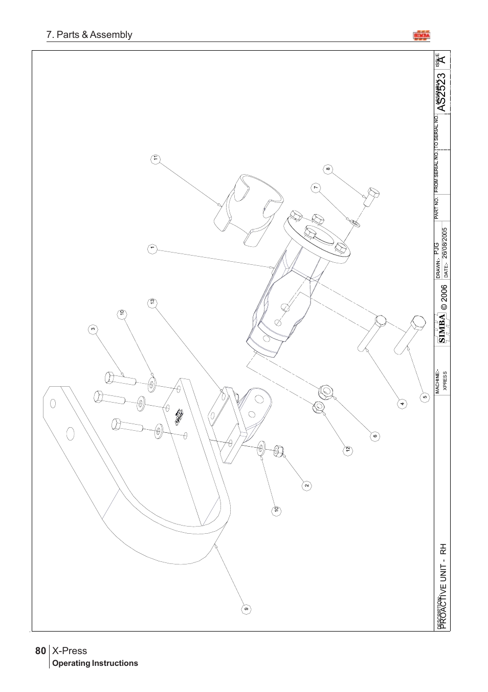 Aas2 52 3, X-press, 80 7. parts & assembly | Great Plains AS2138 Assembly Instructions User Manual | Page 42 / 68