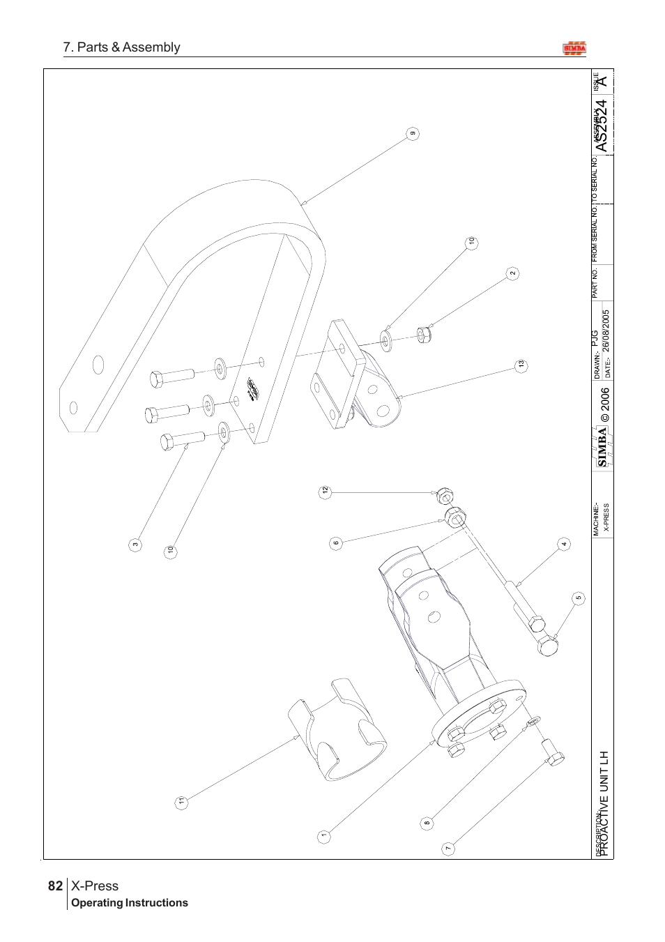 Aas2 52 4, X-press, 82 7. parts & assembly | Great Plains AS2138 Assembly Instructions User Manual | Page 44 / 68