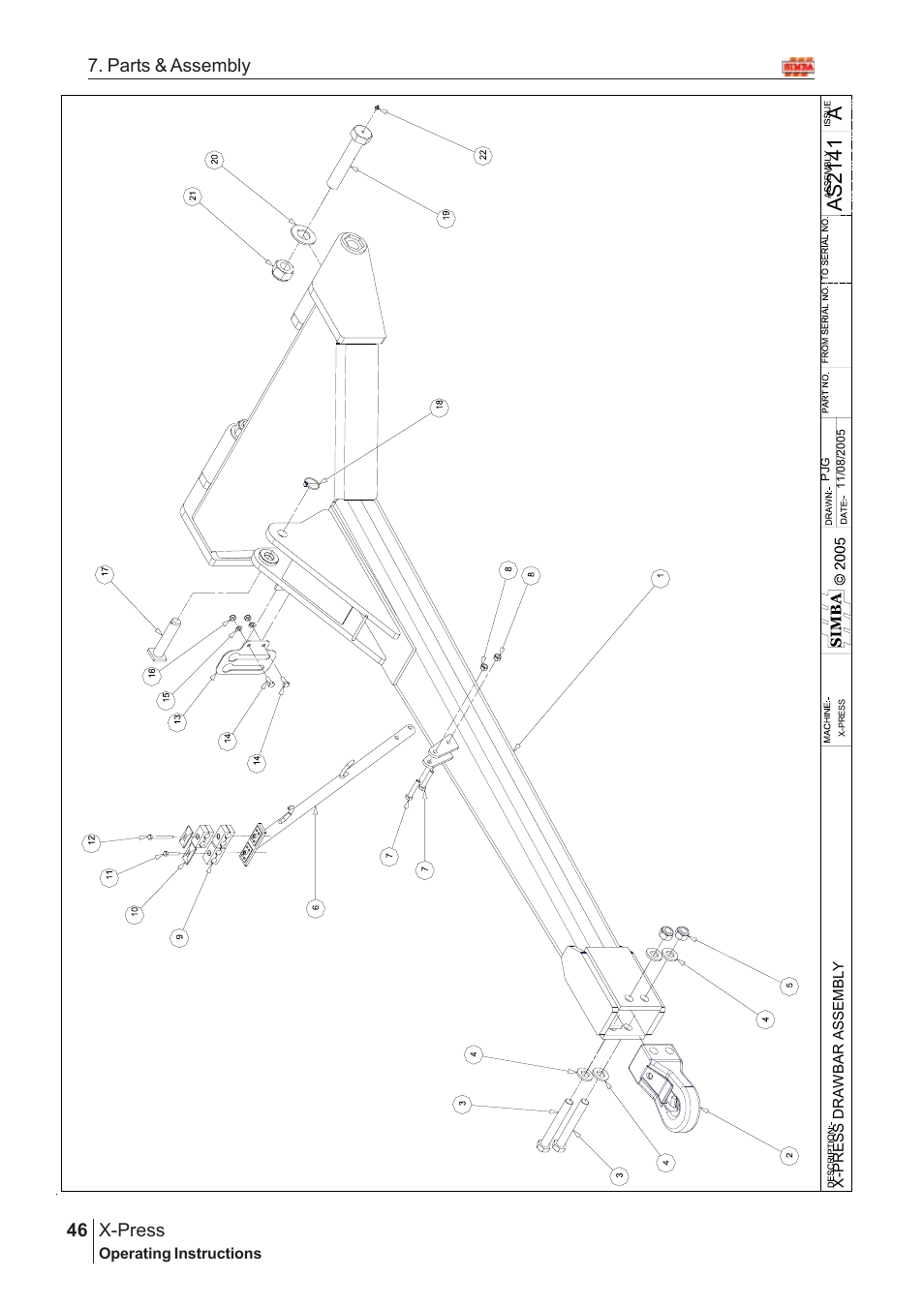 Aas2 14 1, X-press, 46 7. parts & assembly | Great Plains AS2138 Assembly Instructions User Manual | Page 8 / 68