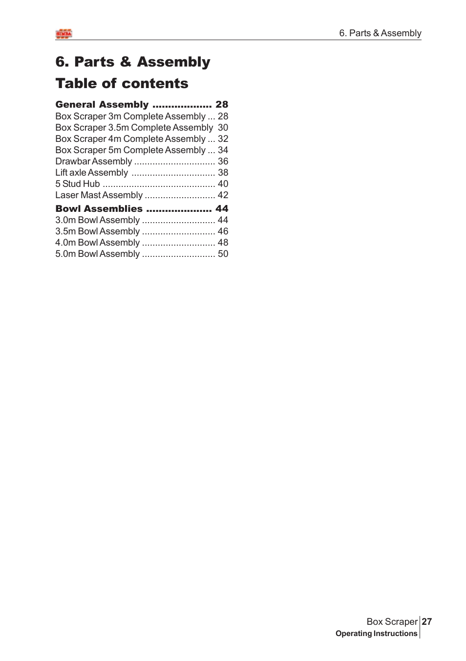 Great Plains Box Scraper Assembly Instructions User Manual | 26 pages