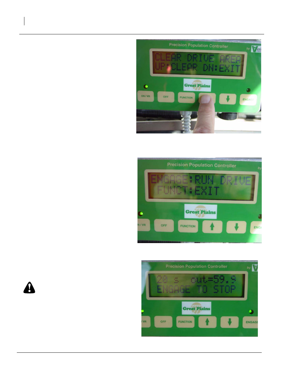 Warning | Great Plains 3N-3020 Material Rate User Manual | Page 12 / 26