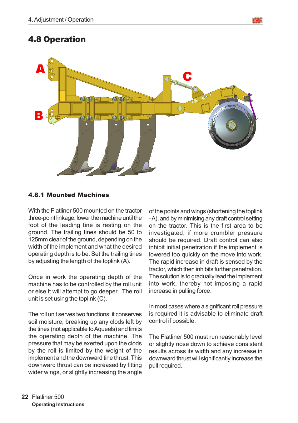 8 operation | Great Plains P14975 Serial No 12800 User Manual | Page 22 / 32