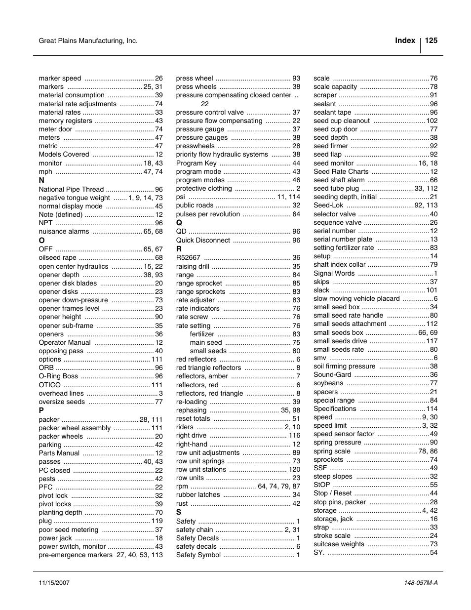 Great Plains V-300F Operator Manual User Manual | Page 129 / 132