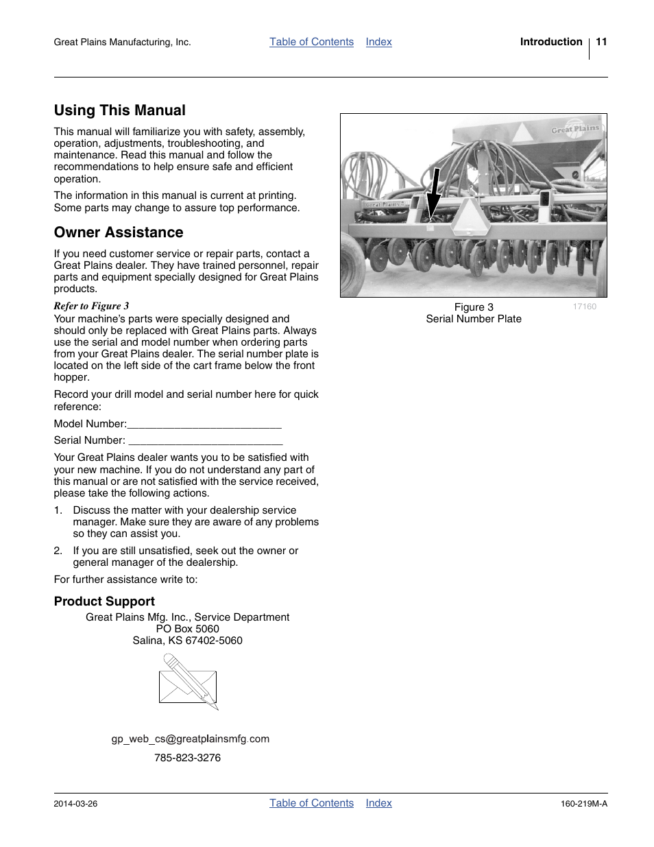 Using this manual, Owner assistance, Product support | Using this manual owner assistance | Great Plains NTA3010 Operator Manual User Manual | Page 15 / 76