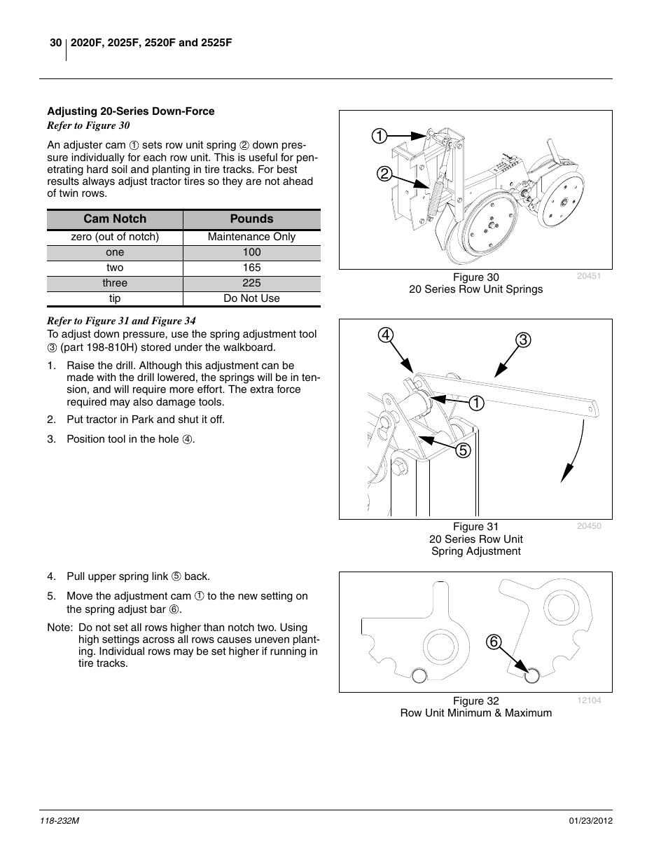Adjusting 20-series down-force | Great Plains 2525F Operator Manual User Manual | Page 34 / 88