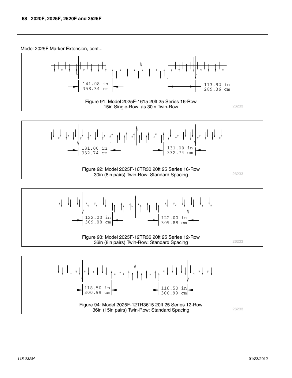 15 to 30, Tr30, Tr36 | Tr3615 | Great Plains 2525F Operator Manual User Manual | Page 72 / 88