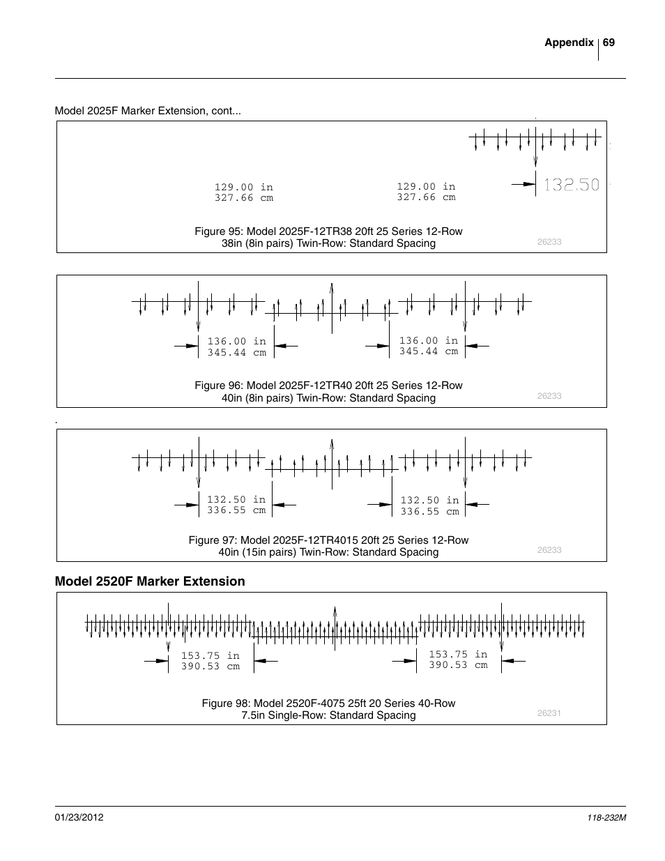 Model 2520f marker extension, Tr40, Tr4015 | Great Plains 2525F Operator Manual User Manual | Page 73 / 88