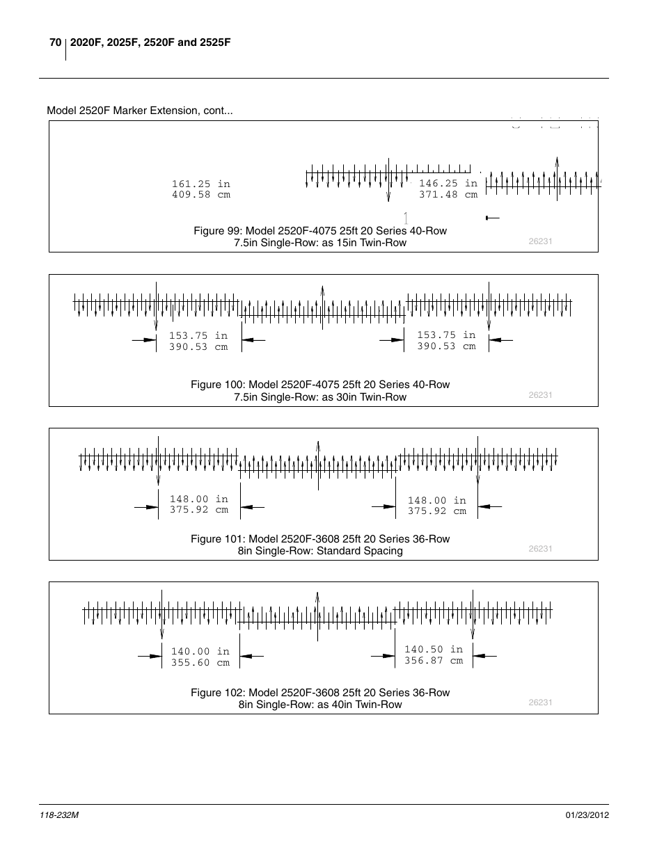 8 to tr 9.5, 5 to tr30, 8 to tr40 | Great Plains 2525F Operator Manual User Manual | Page 74 / 88