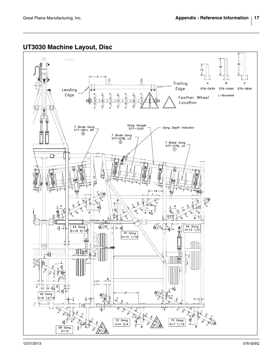Ut3030 machine layout, disc | Great Plains UT5052 Predelivery Manual User Manual | Page 21 / 48