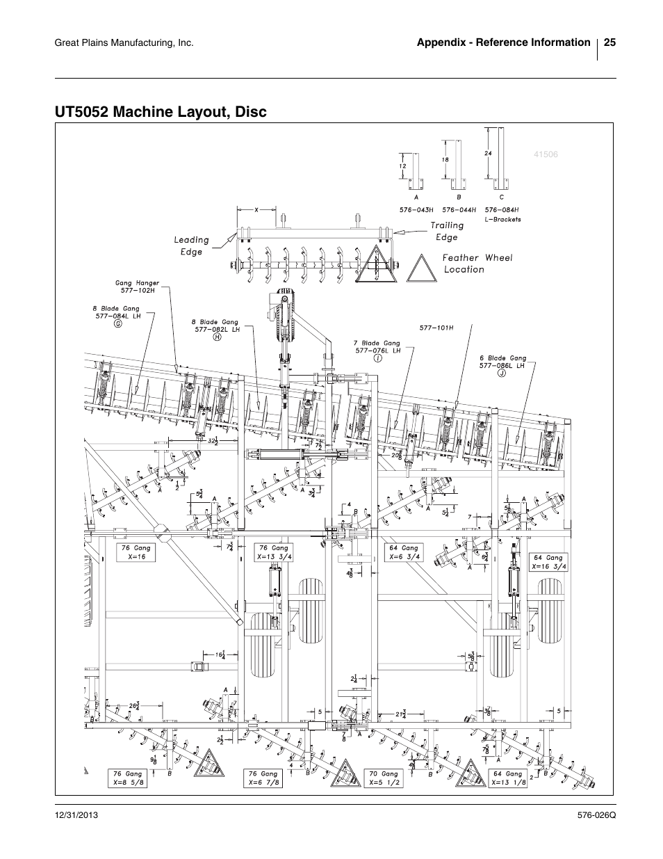 Ut5052 machine layout, disc | Great Plains UT5052 Predelivery Manual User Manual | Page 29 / 48